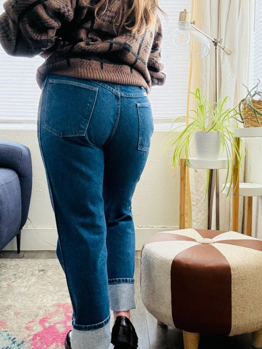 Vintage 90s Rustler High Waist Straight Leg Denim Blue Jeans | Size 31 X 30 - Picture 12 of 12
